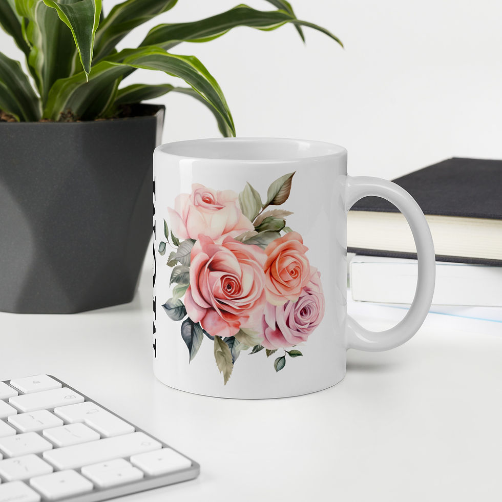 Miniatyrbild: Blommig Kaffemugg för Mammor ✨