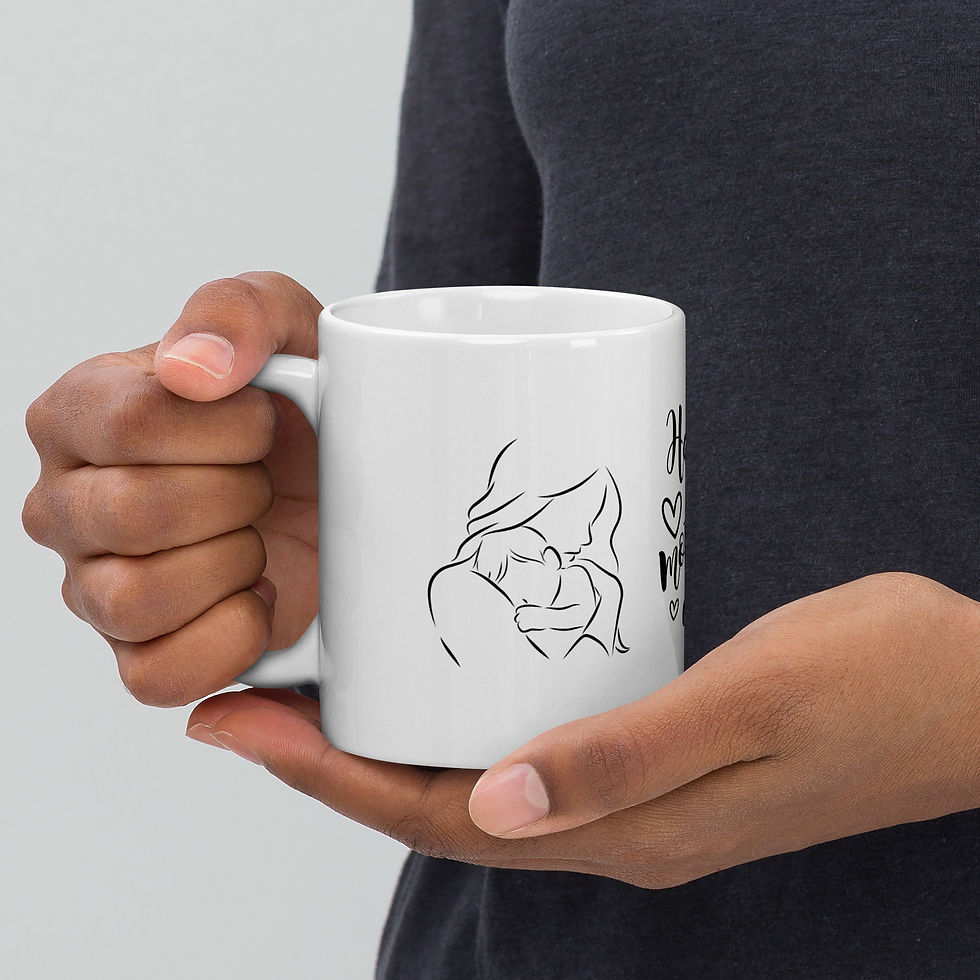 Miniatyrbild: Happy Mother’s Day Mug – Kärleksfull Kaffemugg till Mamma 💖✨