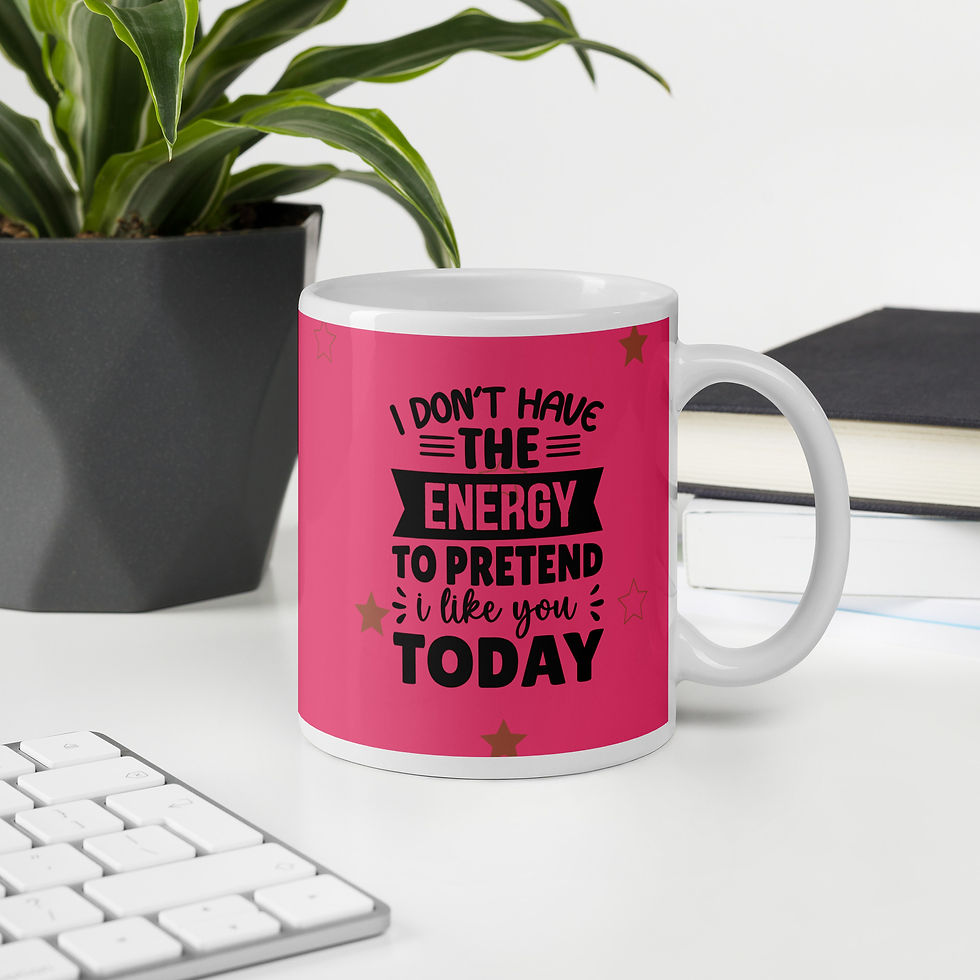 Miniatyrbild: Rolig Kaffemugg med Attityd – Funny Quote Mug 💖