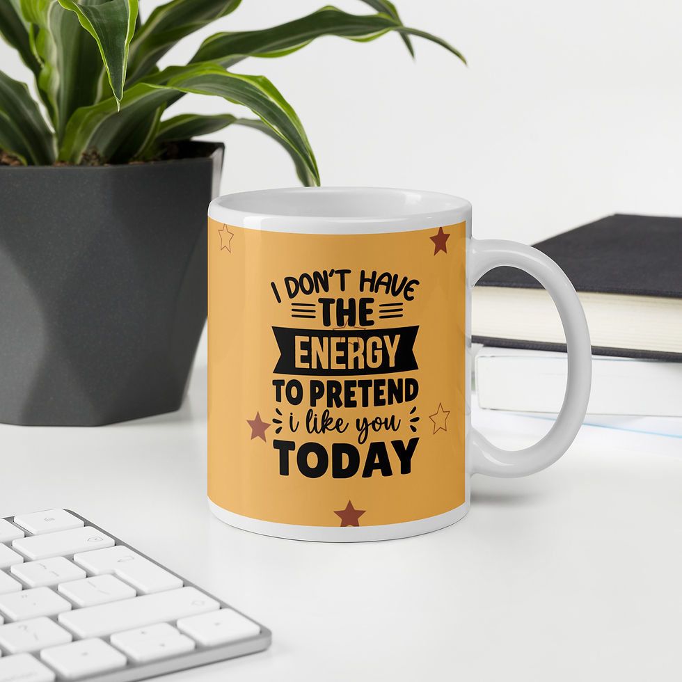 Miniatyrbild: Rolig Kaffemugg med Attityd – Funny Quote Mug 💖