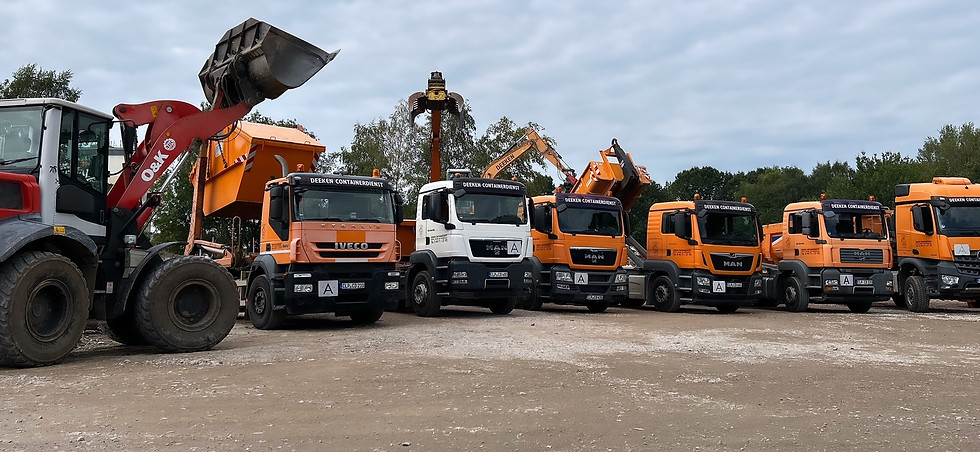 Container Containerdienst Deeken Bauplatz Füllsand