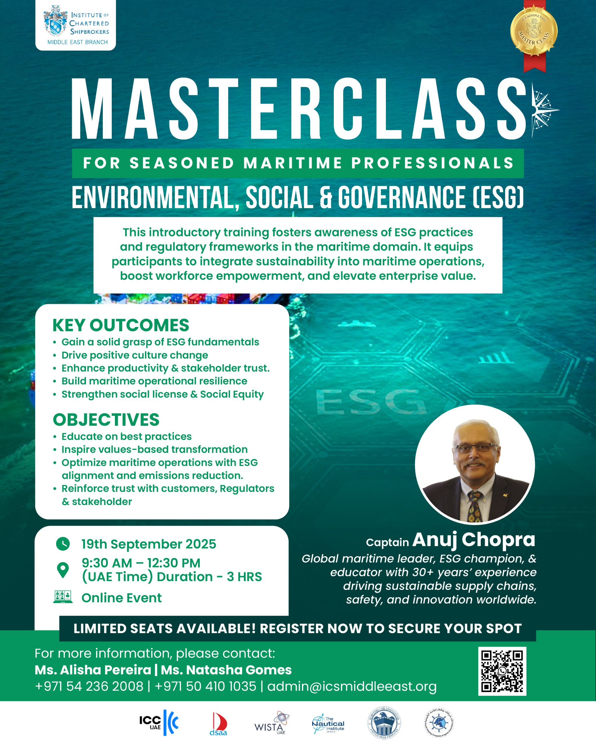 ICS ME Masterclass – Environmental, Social & Governance (ESG ...