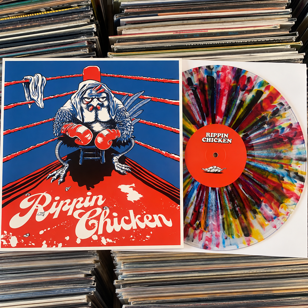 Rippin Chicken – S/T (Hand Made Splatter)
