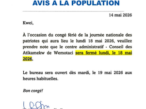 Mémo Population - journée nationale des patriotes, 19 mai 2026