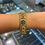Thumbnail: Heritage antique real looking gold kada bangles - openable - one pair - 2 pieces