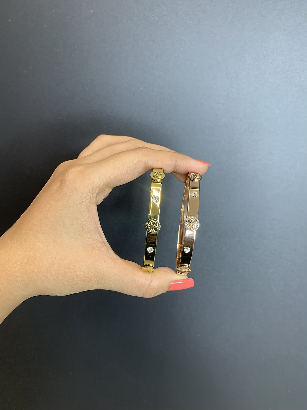 Thumbnail:  Tree of life cuff bracelet -  Rosegold 