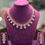 Thumbnail: Pastel diamond necklace and earrings - Mint