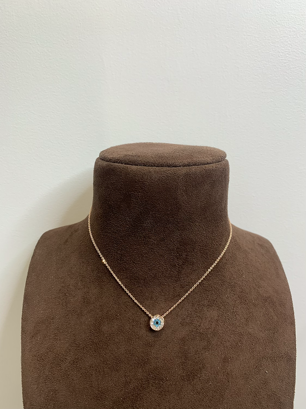 Thumbnail: Mini evil eye Pendant with chain 