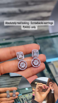 Halo baguette with cluster round halo earrings