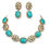 Thumbnail: Premium polki necklace and earrings - 3 colours 
