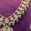 Thumbnail: Real looking jadau necklace and earrings - Mint green