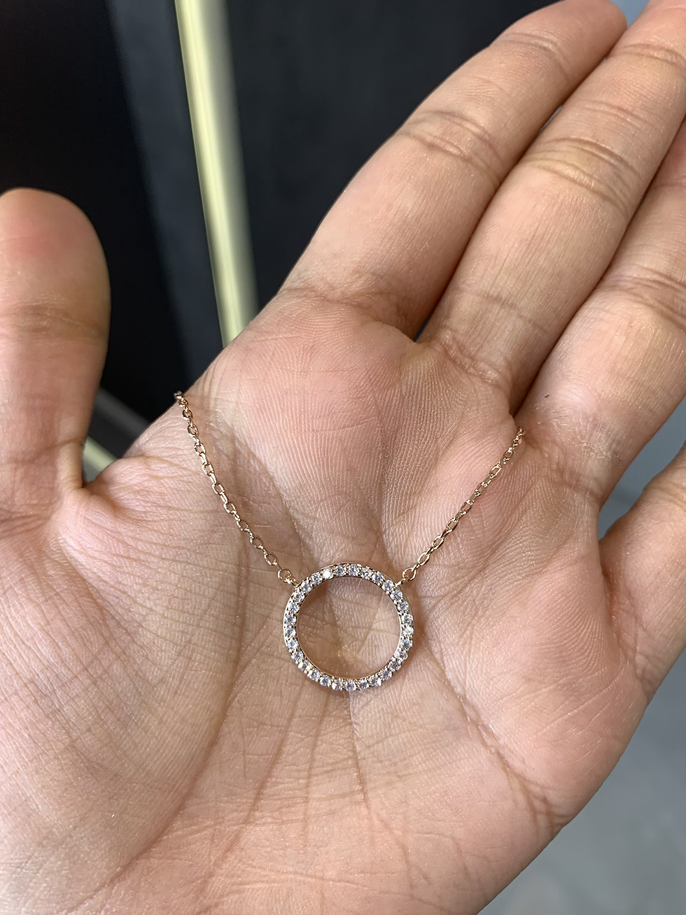 Thumbnail: Circle of life  Pendant Chain -  Rosegold 