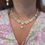 Thumbnail: Polki necklace and earrings with pearl drops