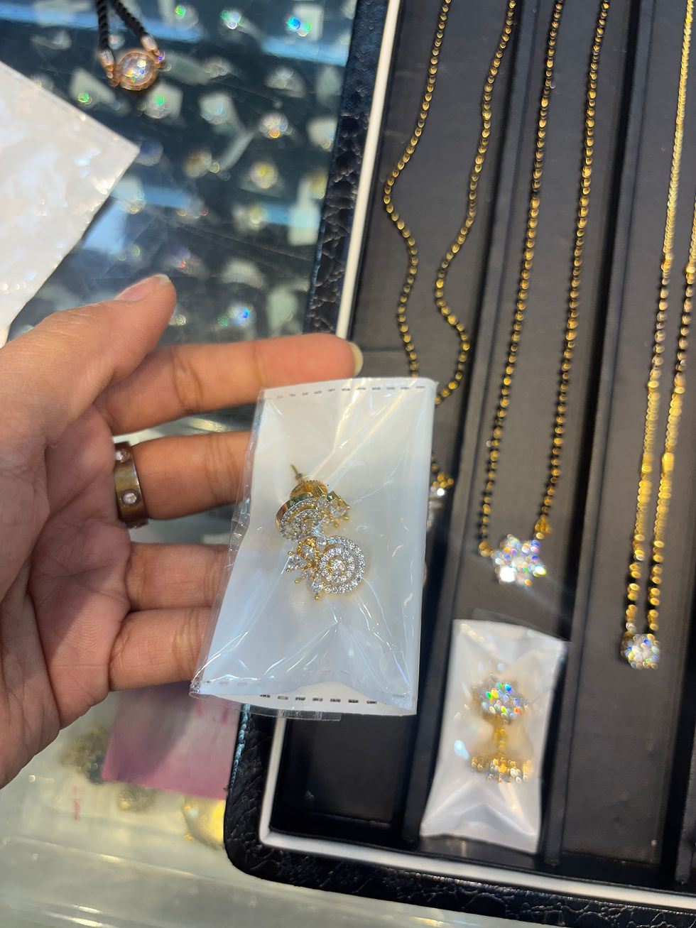 Thumbnail: Diamond studded mangalsutra  - 5 designs 