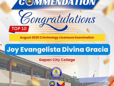 CHED RO3 Commendation