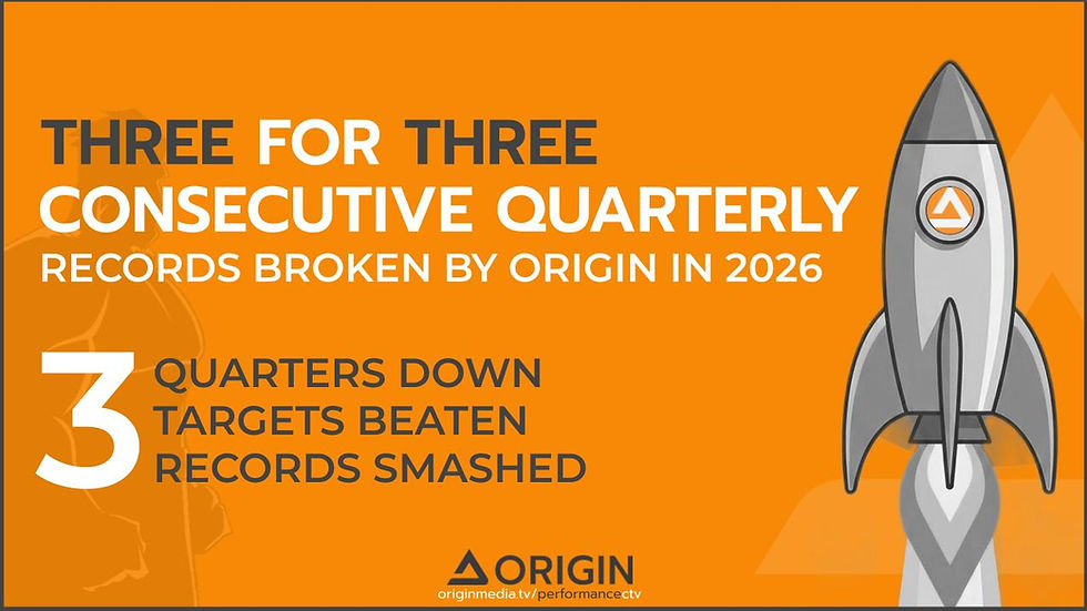 Three For Three: Origin Delivers Third Consecutive Record-Breaking Quarter in 2026.