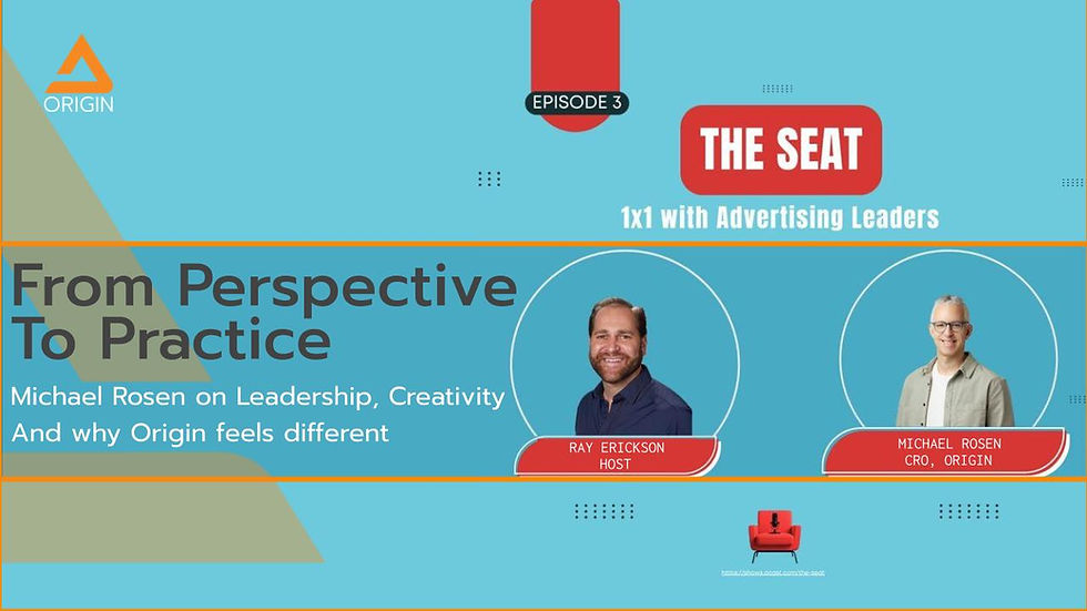 From Perspective to Practice: Michael Rosen on Leadership, Creativity, and Why Origin Feels Different