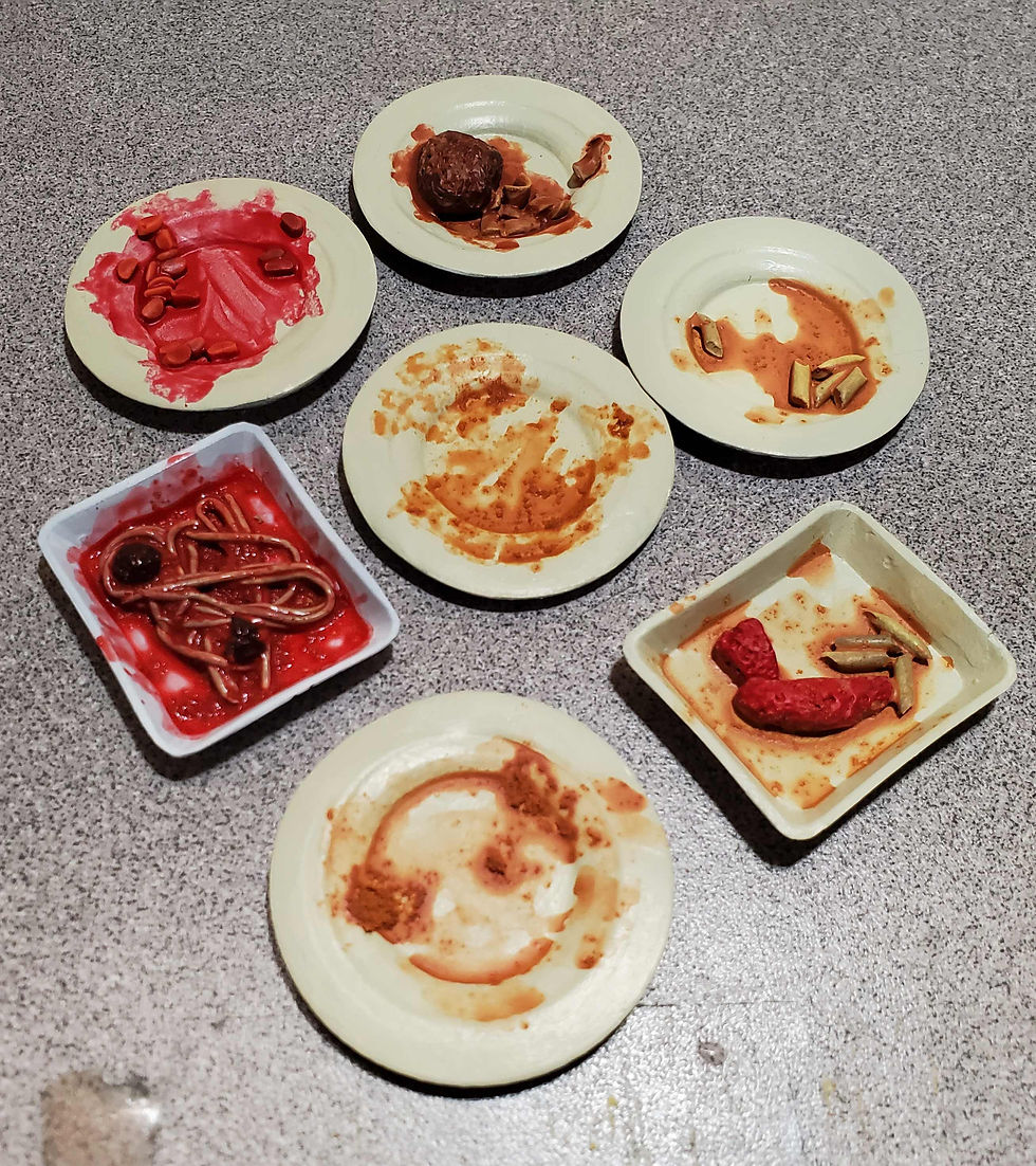 Dirty plates