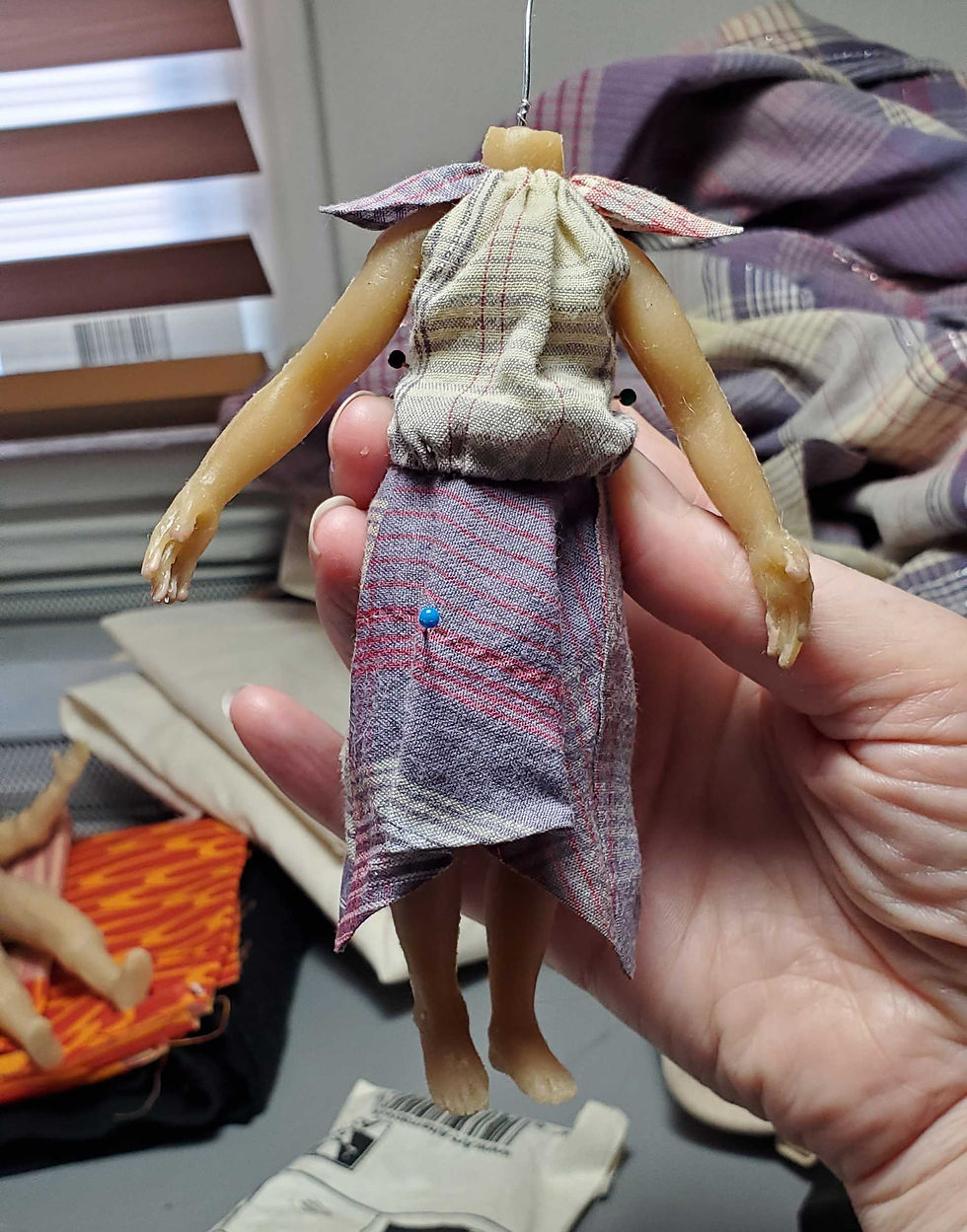 Soraya's body with clothes