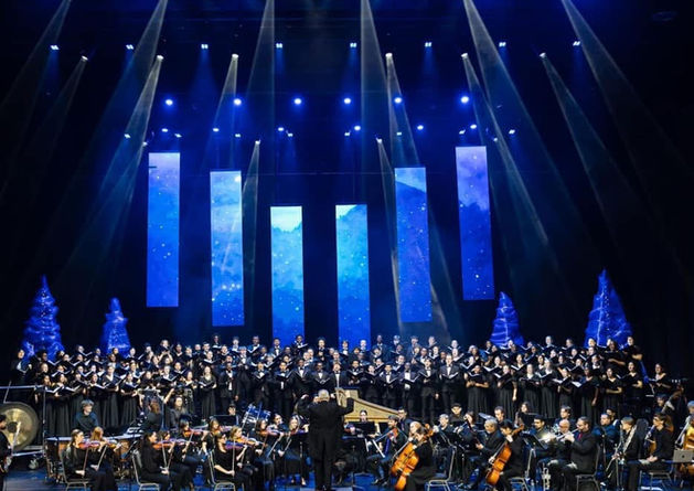 Oral Roberts University annual Christmas concert. Concert lighting design, Adamson CS10, ACME Pulsar S2, ACME Mana Profile, Elation lighting