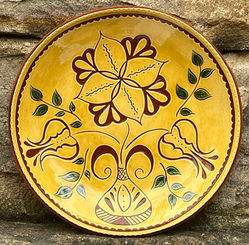 Pennsylvania German Redware 11 inch Plate - SG1447