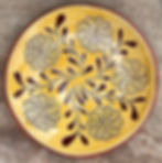 redware flowers inspired by pieces attributed to Conrad Mumbaurer of the 1800's - item SG1563 by Wilz Pottery