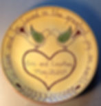 Custom Redware Wedding Plate
