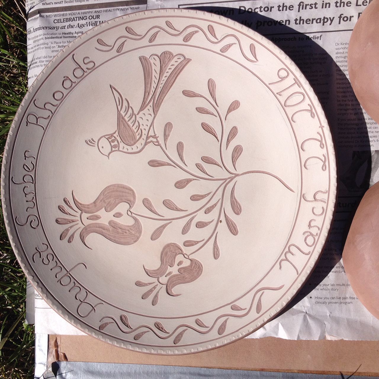 Greenware Plate