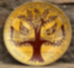 Pennsylvania Redware Dish made in a 1760 circa stone house decorated with the sgraffito technique of scratching