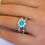 Thumbnail: Emerald & Diamond Half Eternity Ring