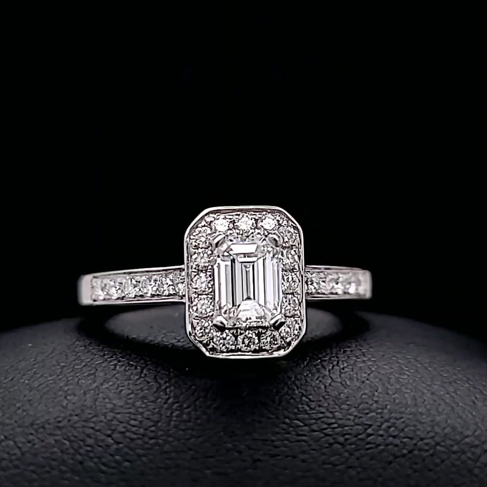 Thumbnail: Emerald Cut Diamond Cluster