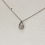 Thumbnail: White Gold Tear Drop Pendant