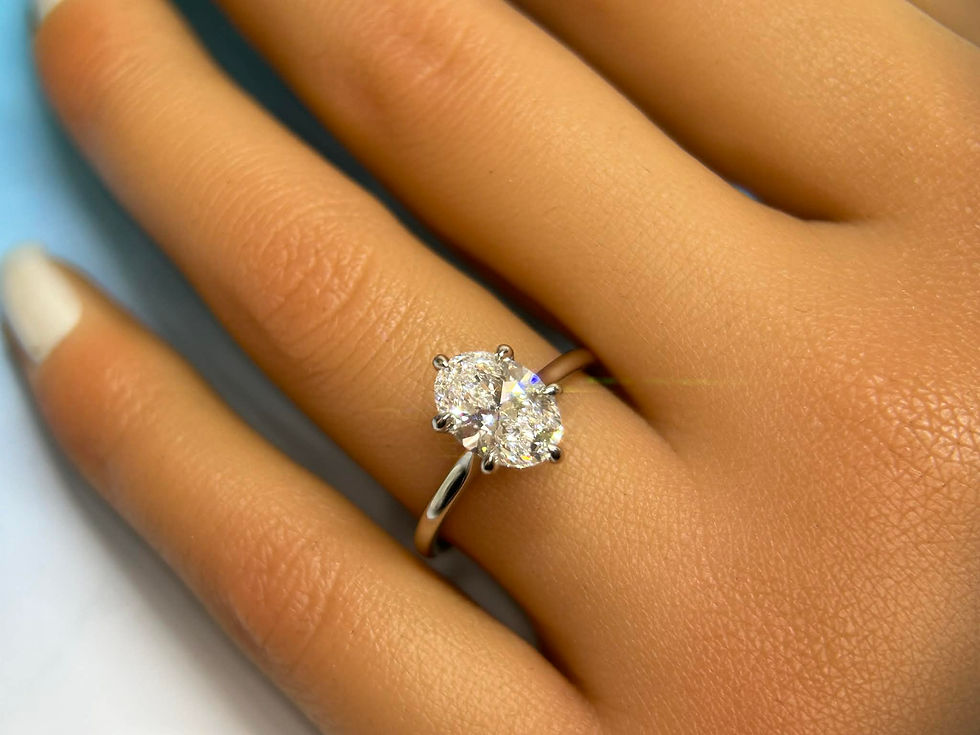Thumbnail: 2ct Oval Diamond Ring