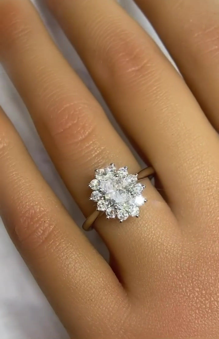 Thumbnail: Lab-Grown Diamond Cluster Ring