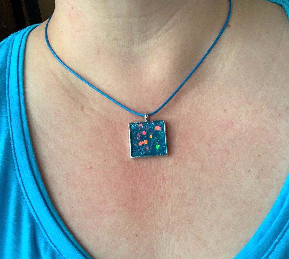Thumbnail: Necklace - Blue “Iridescence”