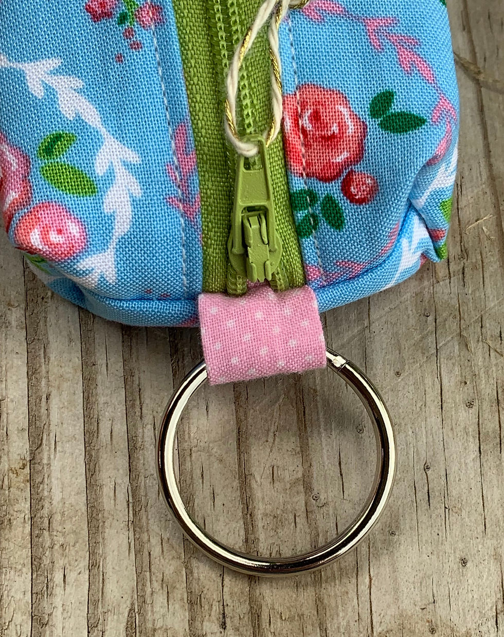 Thumbnail: Zippered mini bag - vintage rose