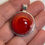 Thumbnail: Round Pendant - red/white