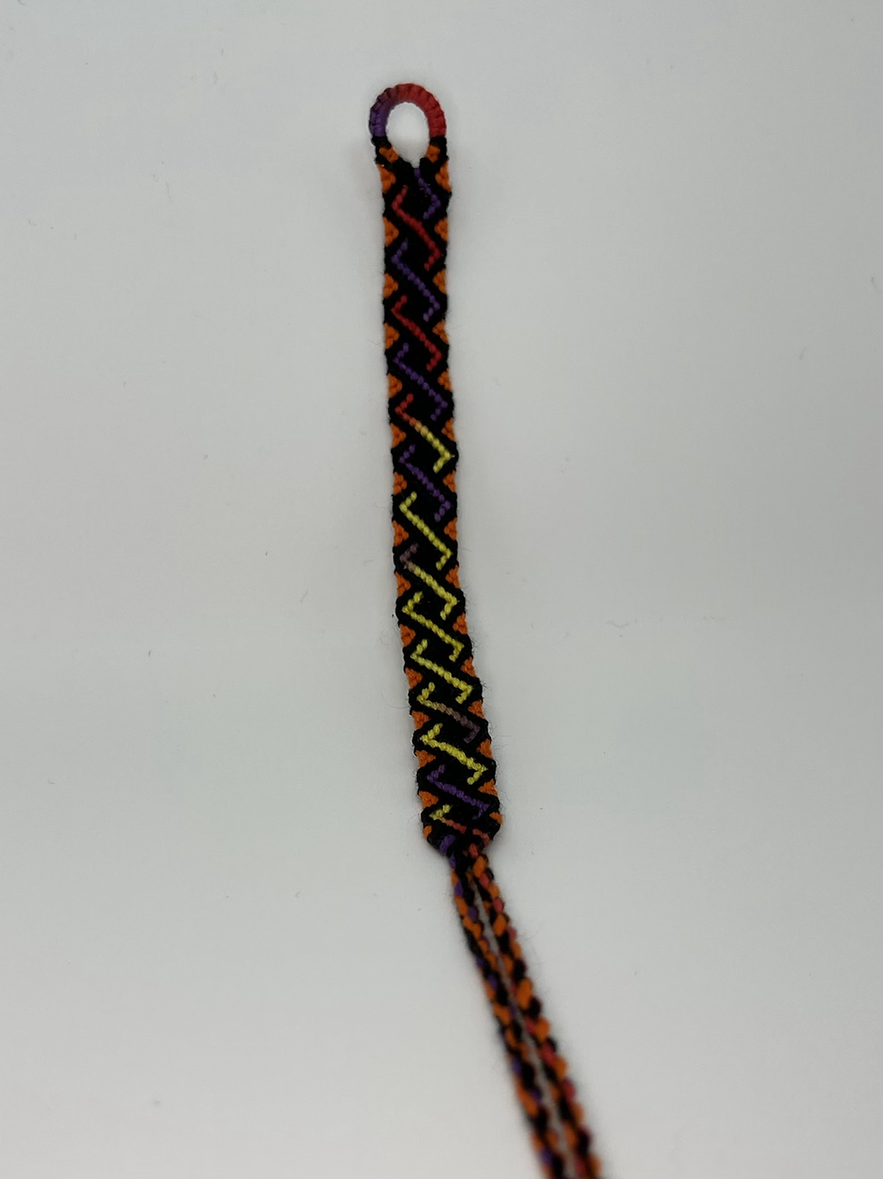 Thumbnail: Friendship Bracelet - multi-colored twist orange