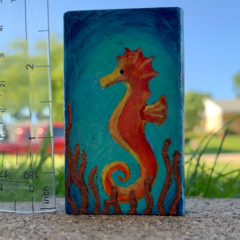 Thumbnail: Mini Painting - Seahorse
