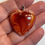 Thumbnail: Large Heart Pendant - Red and white