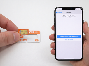 Smartphone displaying eSIM interface with Portugal coverage map