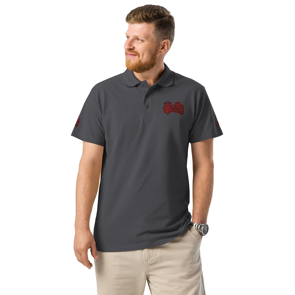 Thumbnail: King Lazer Premium pique polo shirt
