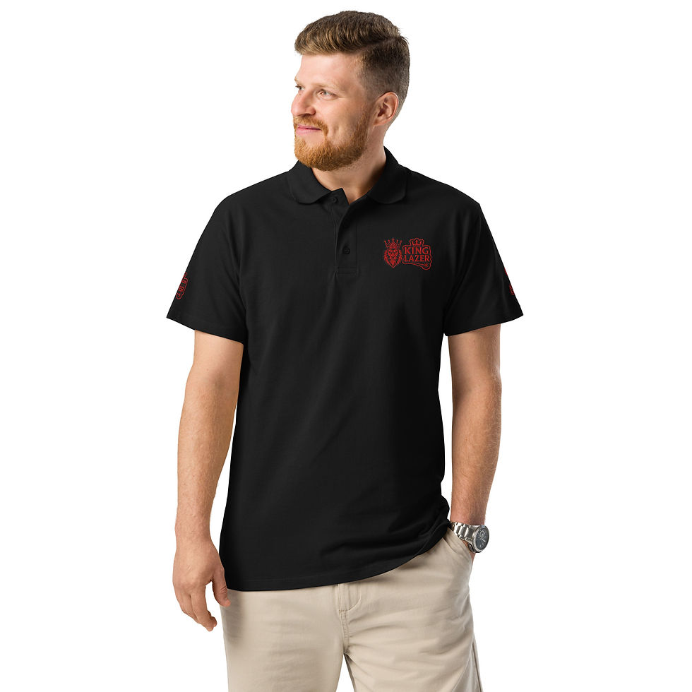 Thumbnail: King Lazer Premium pique polo shirt