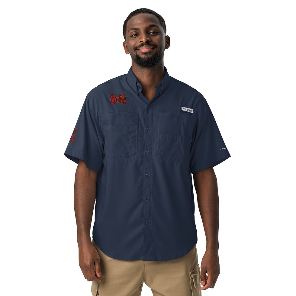 Thumbnail: King Lazer Columbia short sleeve button shirt