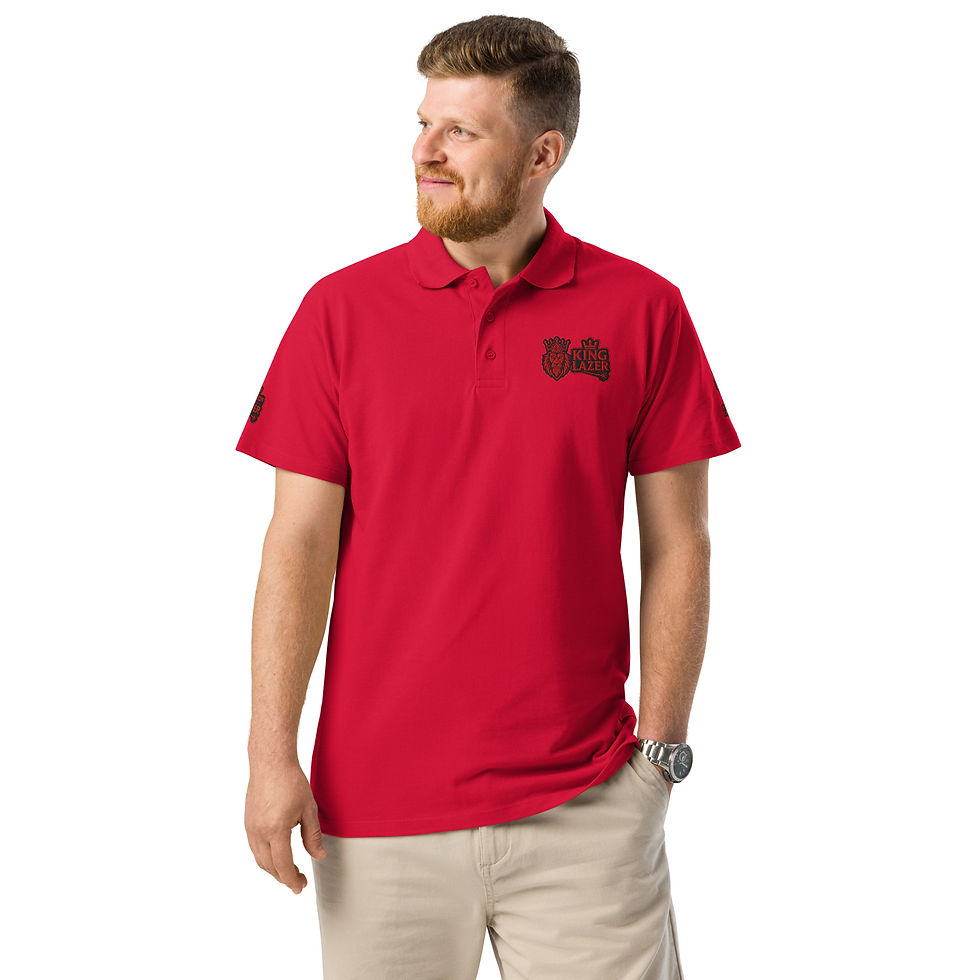 Thumbnail: King Lazer Premium pique polo shirt