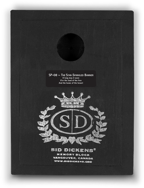 Miniatura: SP-08  THE STAR - SPRANGLED BANNER SID DICKENS MEMORY BLOCK