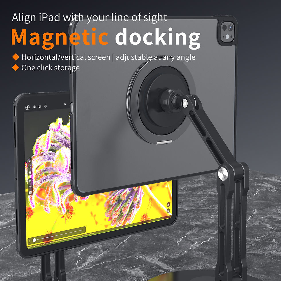 Thumbnail: 360° Rotating Magnetic Holder Mount for All Tablets Universal Metal Bracket Sta
