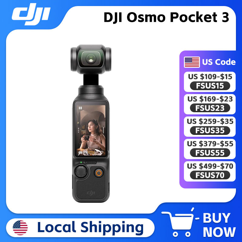 DJI Osmo Pocket 3 Vlogging Camera 1-Inch CMOS &4K/120fps 3-Axis Gimbal Mechanica