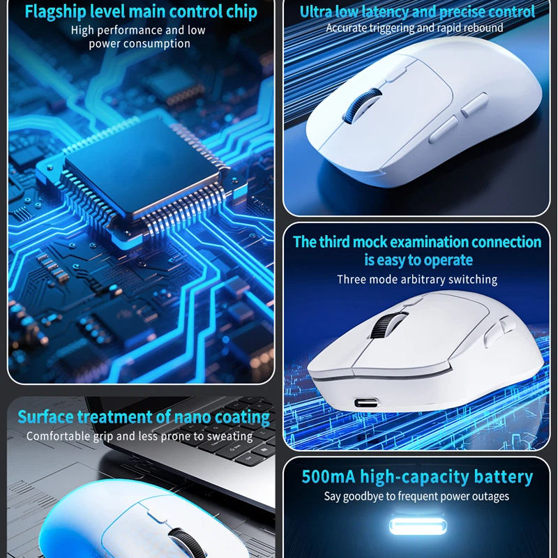 Thumbnail: Lenovo Mouse Bluetooth 2.4G Wireless Three-Mode Rechargeable Ergonomic Office Ga