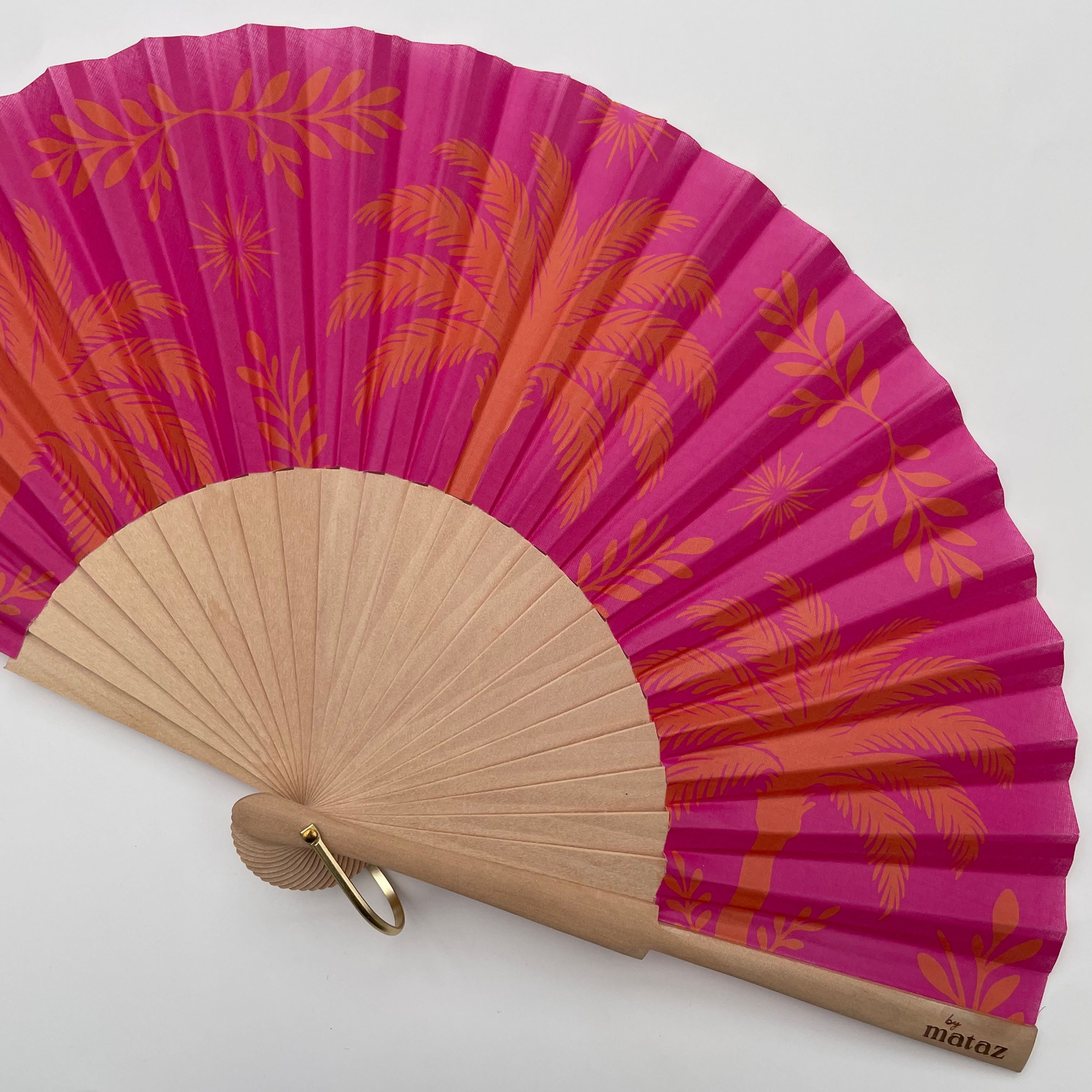 ILLUSTRATED FAN PALM TREE "RIVIERA SUNSET"